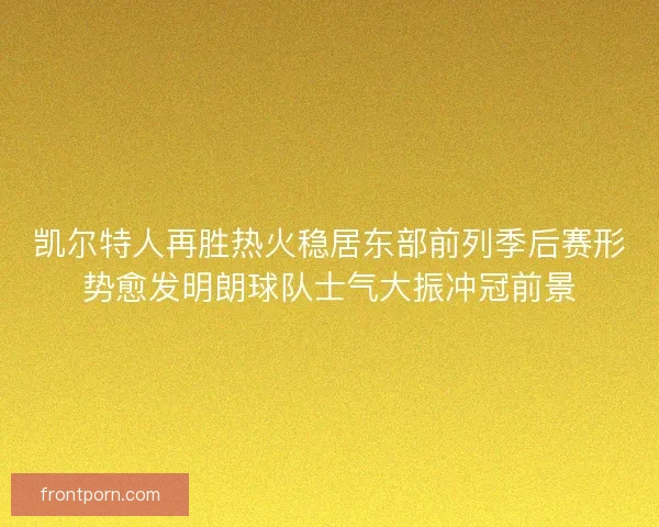 凯尔特人再胜热火稳居东部前列季后赛形势愈发明朗球队士气大振冲冠前景